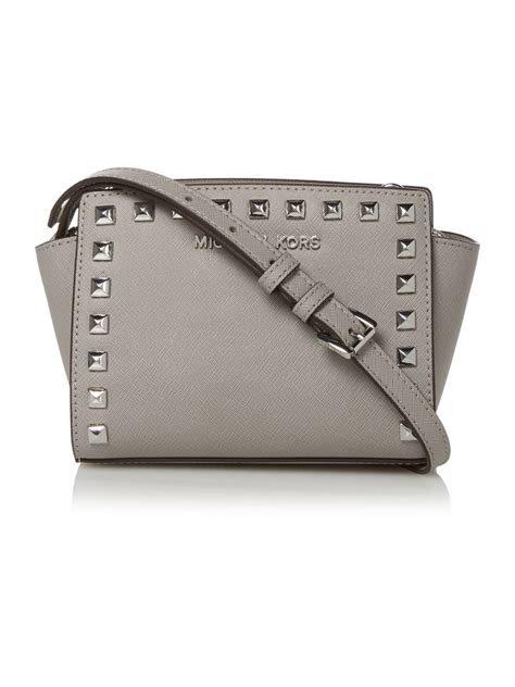 michael kors jewelry pouch grey|Women's Grey Designer Handbags .